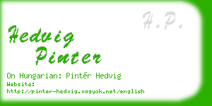 hedvig pinter business card